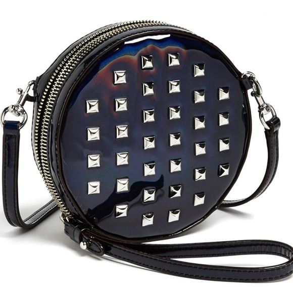 Rebecca Minkoff COLBY Circle Studded Crossbody Wristlet Clutch Rebecca Minkoff COLBY Circle Studded Crossbody Wristlet Clutch